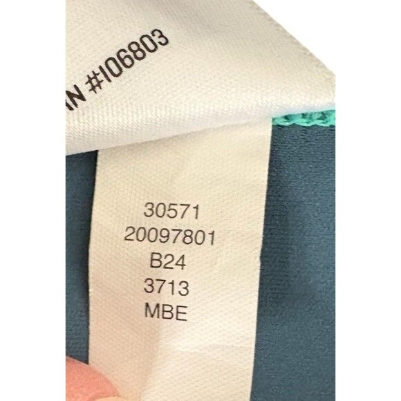 Duluth Trading Co High Impact Bonded Zip Front Sports Bra Size 8 Teal Blue - Picture 9 of 12